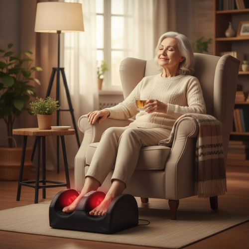 Masajeador Terapéutico de Pies y Piernas Shiatsu con Calor