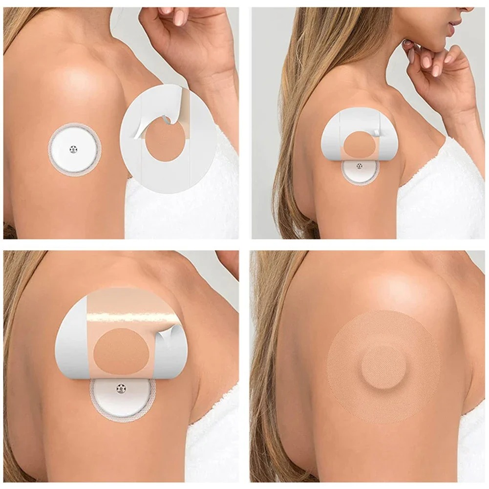 Parche Adhesivo para Sensor de Glucosa | Protector Impermeable y Suave para Pieles Sensibles