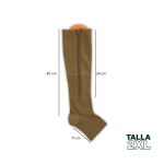 media coayudante con cremallera mimoria