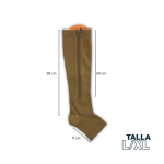 media coayudante con cremallera mimoria