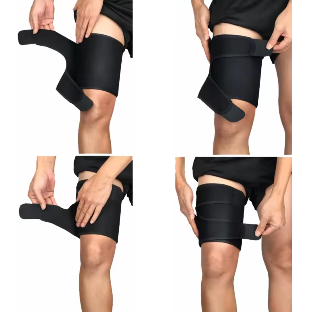 Manga de Soporte Ajustable para Muslo MIMORIA – Compresión Suave y Firmeza Regulable